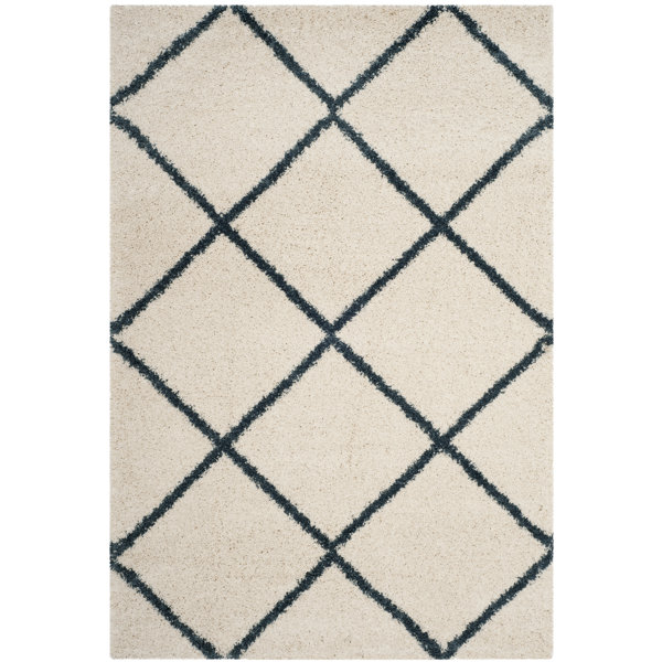 Natur Pur Penkridge Power Loom Ivory/Slate Blue Rug & Reviews Wayfair